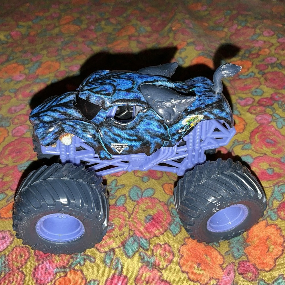 Spin Master Monster‎ Jam Monster truck Night Storm Diecast 1:64 Creature Blue B
